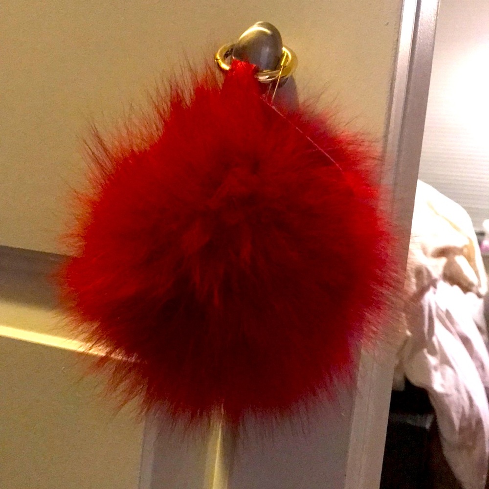 Real fur bag charms